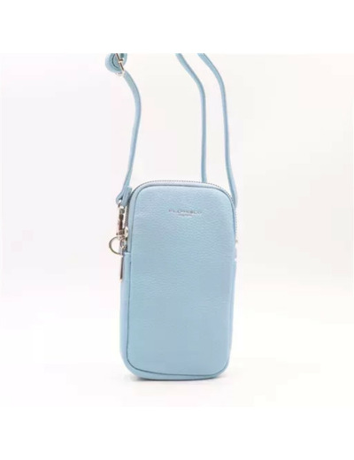 P420- Pochette Téléphone Flora & Co (bleu ciel)