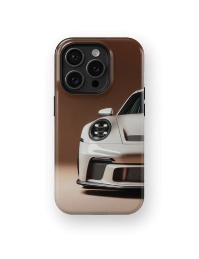 Front Luxury Porsche | Coque de téléphone 3D 2en1 Ultra-résistante