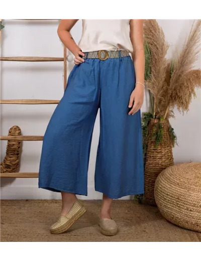 L785- Coupe 7/8ème Flare (Tu)  🇮🇹 (bleu jeans)