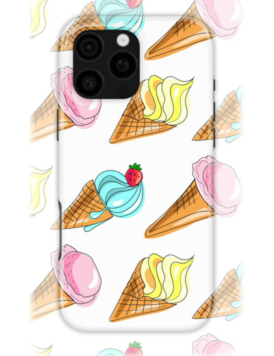 Ice Cream Case | Coque de téléphone 3D 2en1 Ultra-résistante