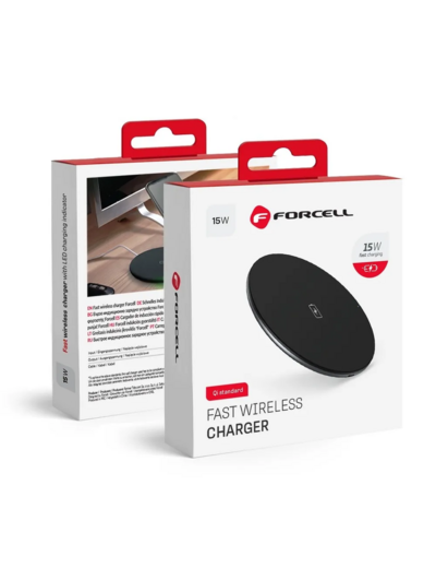FORCELL F-ENERGY Chargeur rapide à induction 15W avec câble USB-C vers USB-A