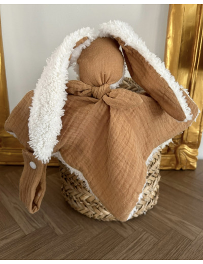 Doudou lapin Firmin camel