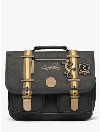 Caméléon - Cartable Grey Badges 38cm