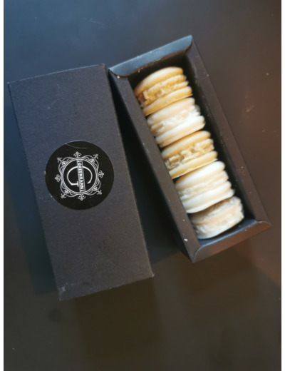 Coffret de macarons en cire parfumée