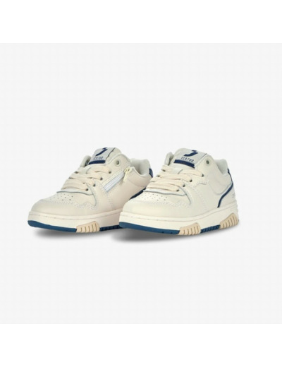 White sneakers kids Navy - Icon low kids - SJ