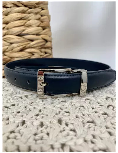 V699- Ceinture sécable Fine 2.2cm (bleu)