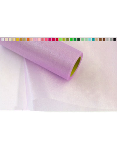 Tissus organza 16 cm de large 9 metres de long colori violet