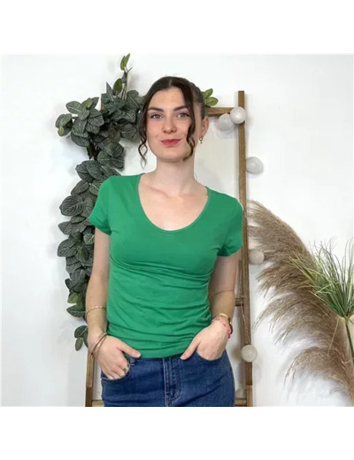 K319- T-Shirt Coline (T36-T44) (vert brésil)