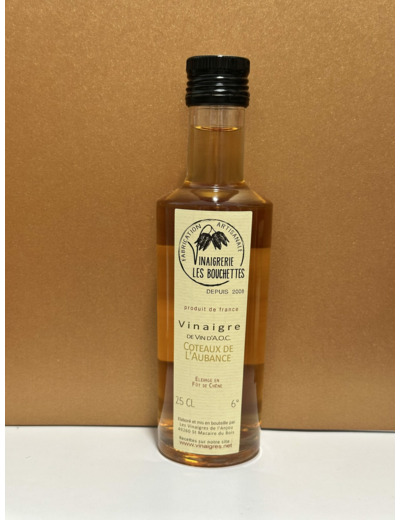 Vinaigre de côteaux de l'Aubance (25cl) "Vinaigrerie les Bouchettes"