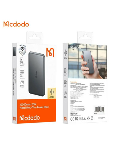 MCDODO Power Bank Batterie Externe 10000mAh 20W