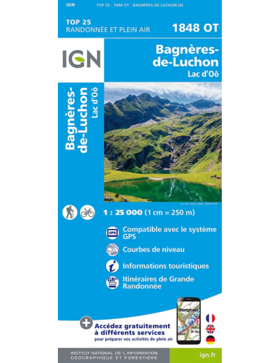 1848OT BAGNERES DE LUCHON LAC D'OO