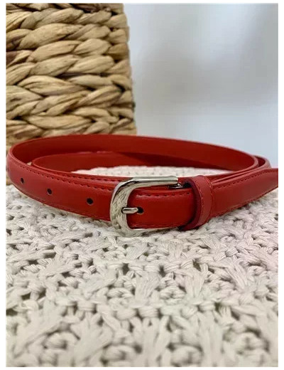 V696- Ceinture sécable Très Fine 1.8cm (rouge)