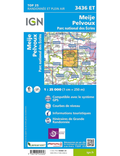 3436ET MEIJE, PELVOUX PN DES ECRINS / RECTO