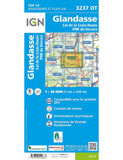 3237OT GLANDASSE COL DE CROIX HAUTE PNR DU VERCORS