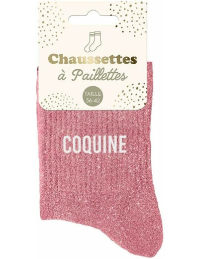 Chaussettes à paillettes - Coquine