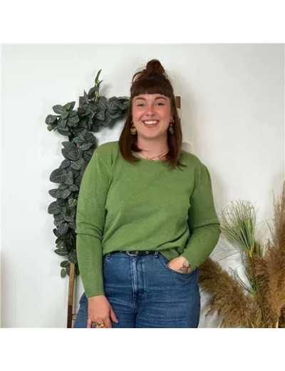 Y253- Tricotonic Col rond, Les T44 & 48 (kaki)