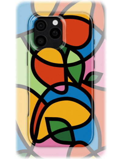 Abstract Garden | Coque de téléphone 3D 2en1 Ultra-résistante