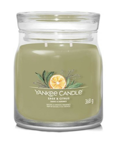Yankee Candle Moyenne Jarre Sauge et agrumes