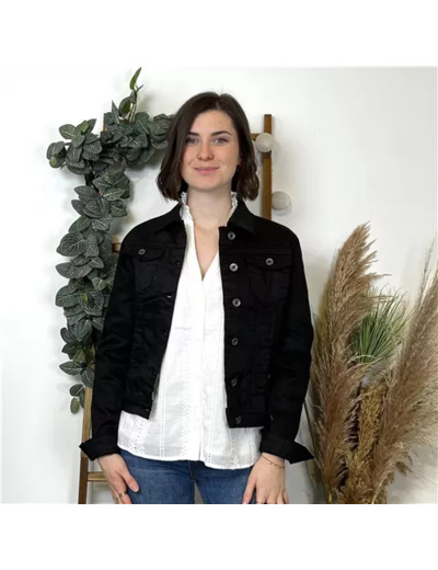 K708-  Veste Jean Voggo (T36-T44 (noir)