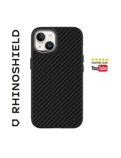 RHINOSHIELD COQUE SOLIDSUIT FIBRE DE CARBONE VERITABLE POUR APPLE IPHONE 14 PLUS