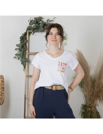 K176- T-Shirt "Moer Olives" (Tu) 🇮🇹 (blanc)
