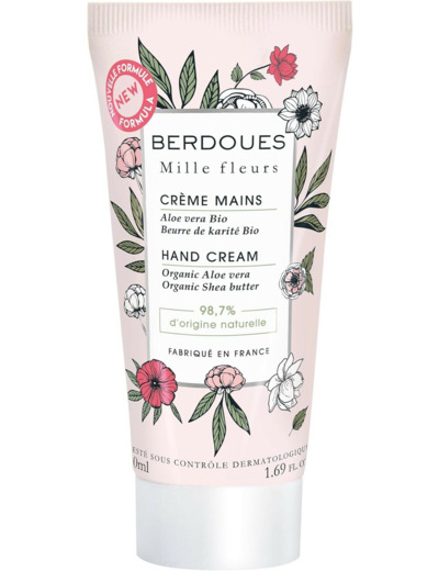 BERDOUES Crème mains femme, senteur florale 50ml