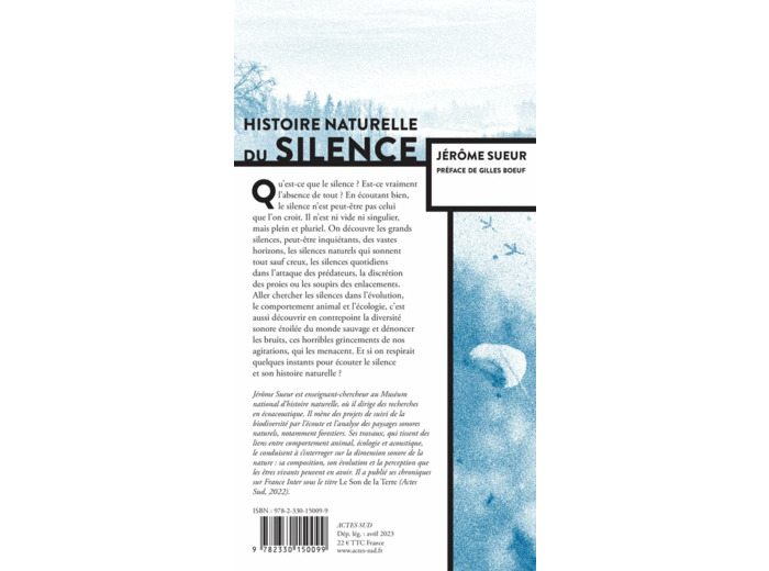 HISTOIRE NATURELLE DU SILENCE