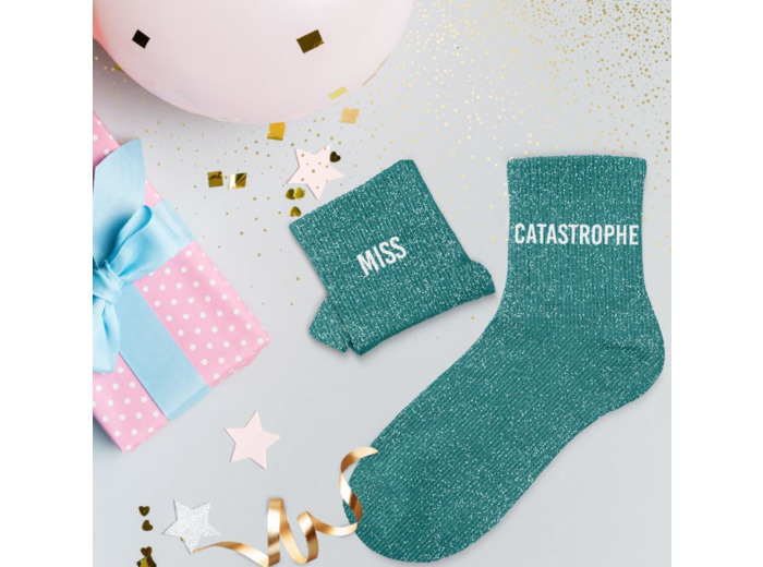 Chaussettes paillettes duo miss catastrophe