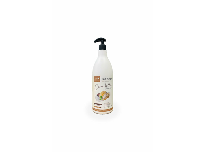 Lait Corps et Mains - Beurre de Cacao + Vitamine E - 1L