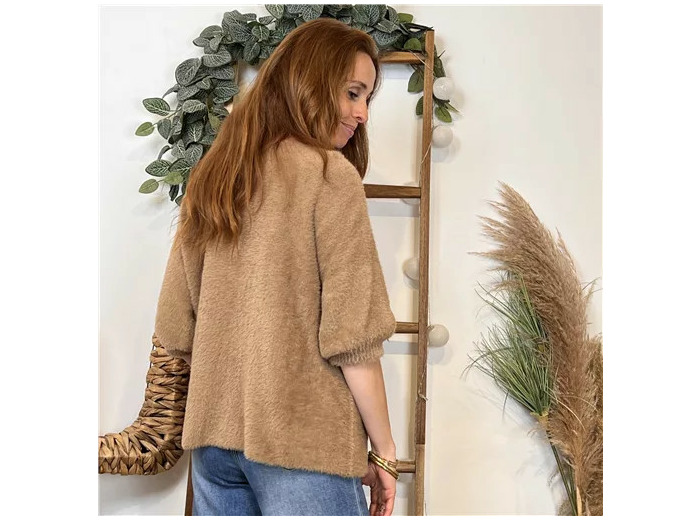 K102- Pull « Pilou Pilou » (Tu) 🇮🇹 (camel)