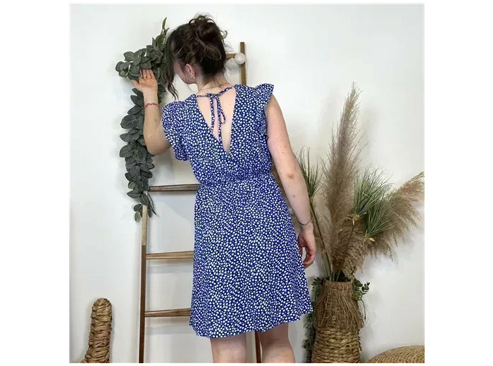L043- Robe Liberty By One (T36-T40) (bleu royal)