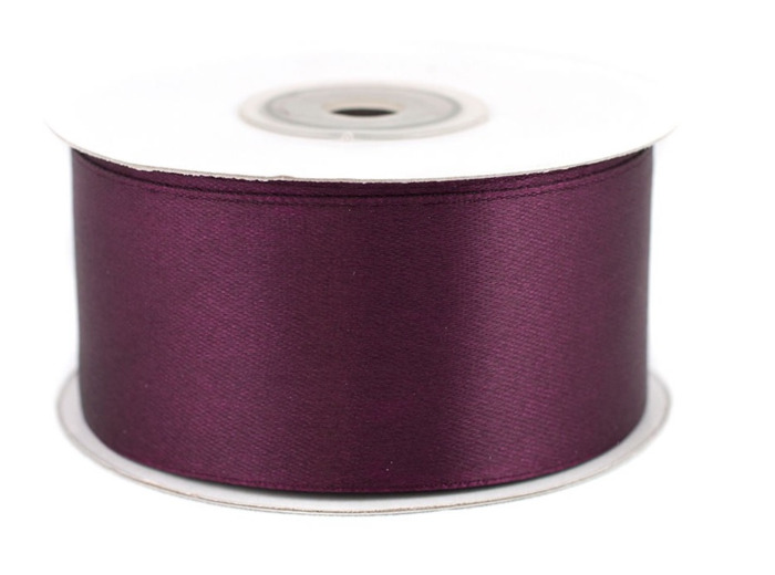 Ruban satin 38 mm de large bobine de 25 couleur baie