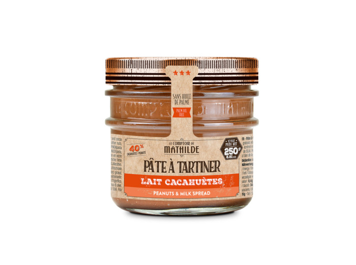 Pâte à tartiner Lait Cacahuètes 250G