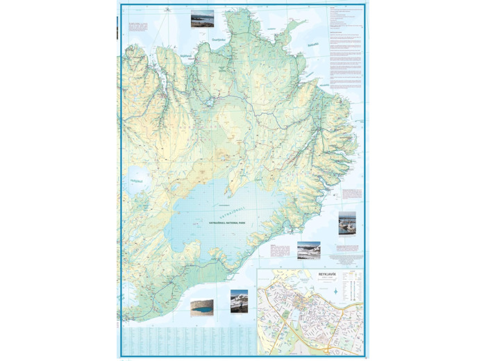 ICELAND 1:400 000 WATERPROOF MAP