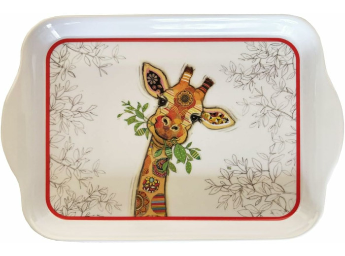 Mini Plateau en mélamine Girafe Kook
