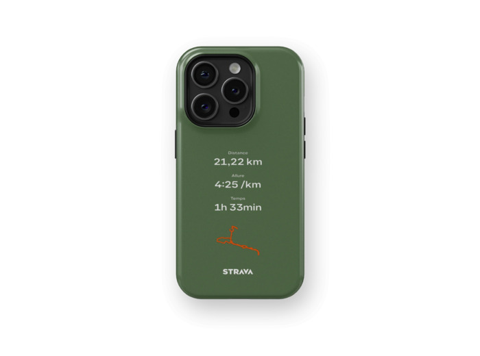 Mon Run Strava - Kaki | Coque 3D 2en1 Ultra-résistante