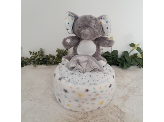 Gâteau de couches - Eléphant musical