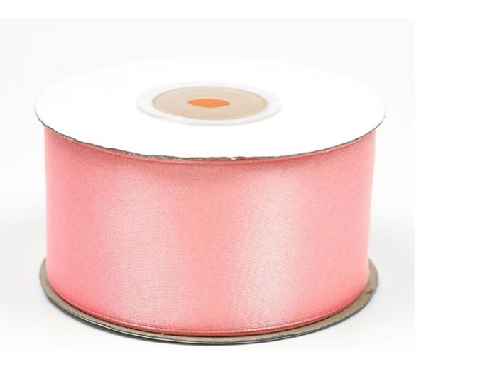 Ruban satin 38 mm de large bobine de 25 m rose clair ref 150