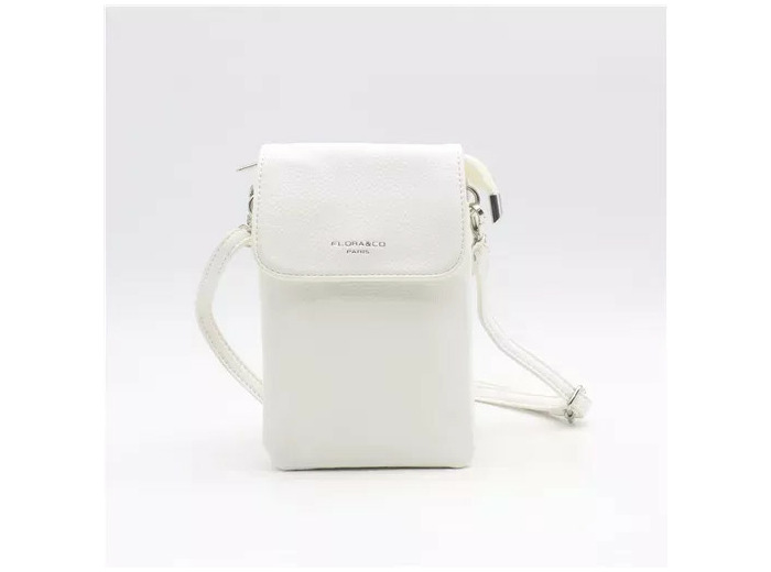 P427- Sac Téléphone Flora.and.Co (blanc)