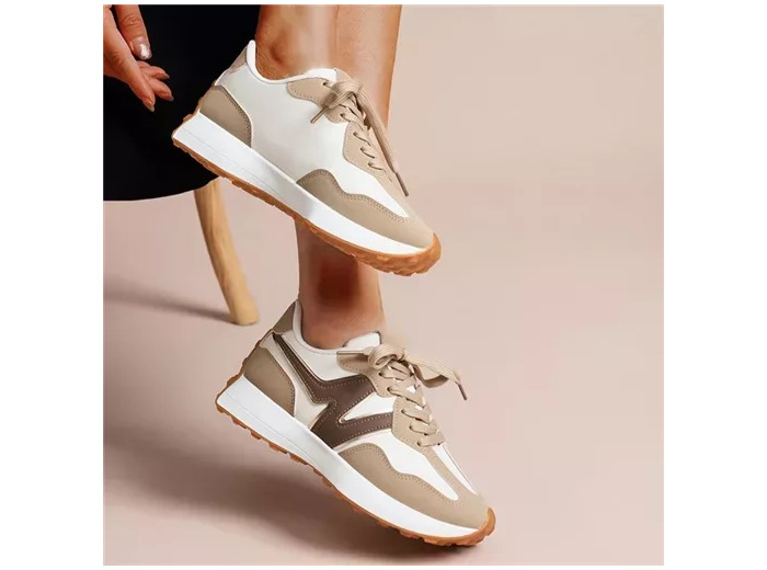 R427- Sneackers compensées ( T36-T41) (beige)