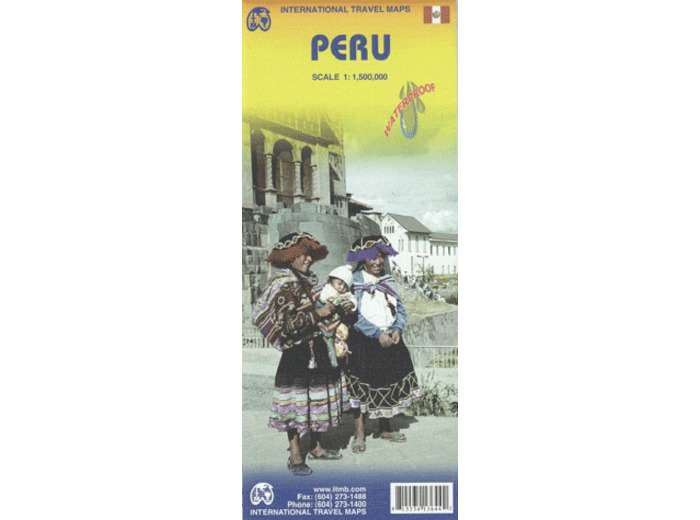 PERU 1:1'500'000 WATERPROOF MAP