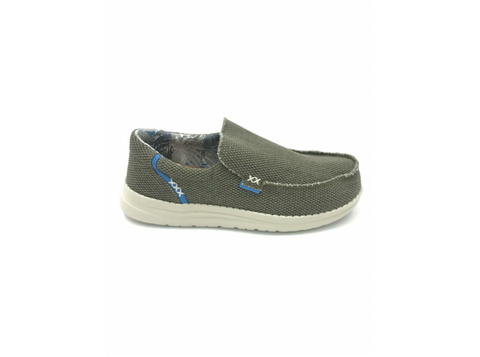 Mocassins homme décontractés khaki- Steven - Itazero