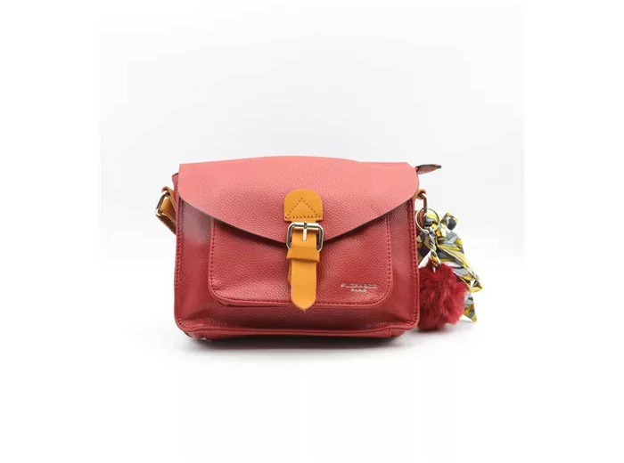 P532- Sac Flora and Co (rouge)