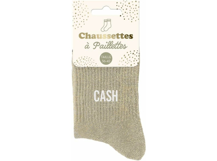 STC Chaussettes paillettes cash