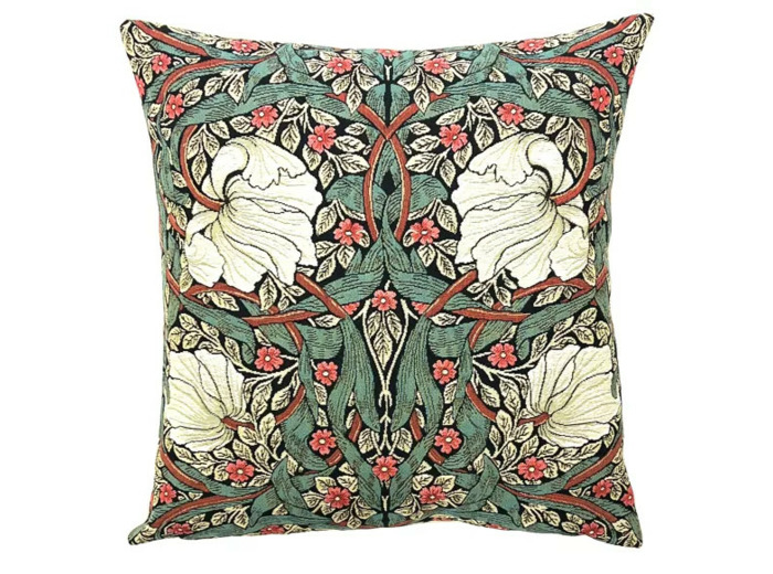 Coussin décor W.MORRIS Pimpernel vert