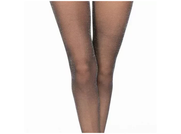 V371- Collant Pailleté (Tu) (argenté)