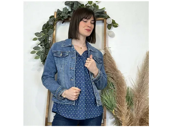 K482- Veste Jean Voggo (T36-T44) (denim)