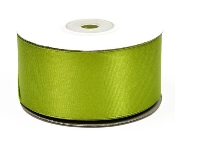 Ruban satin 38 mm de large bobine de 25 m vert menthe ref 548