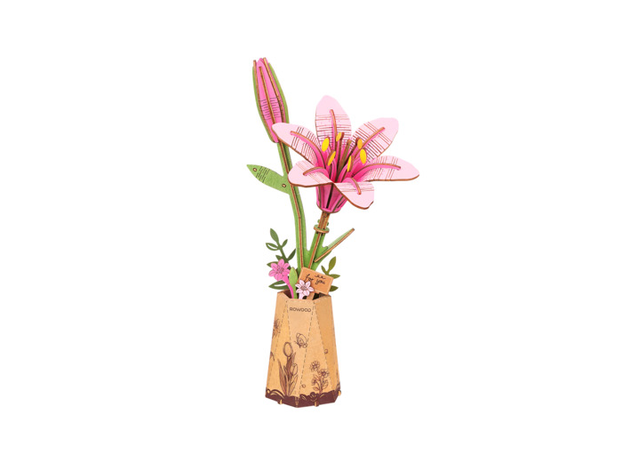 Lys Rose en Bois