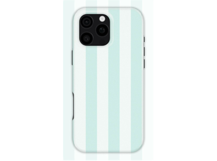 Light Blue Stripes Case | Coque de téléphone 3D 2en1 Ultra-résistante